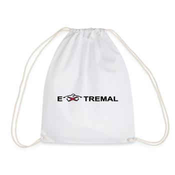 extremal - Drawstring Bag - white - Front