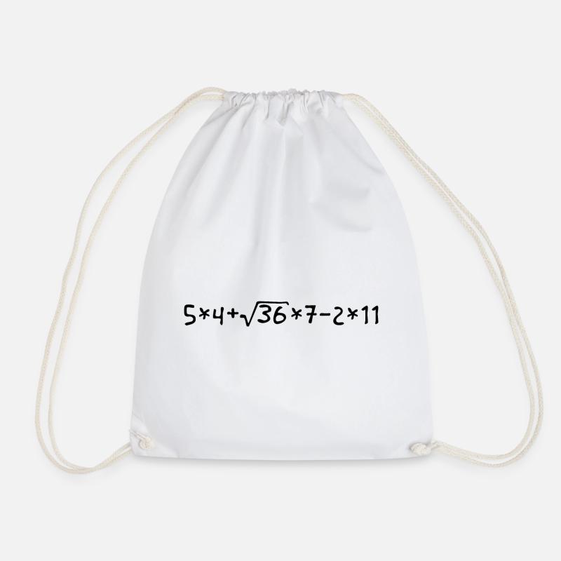 40. Geburtstag - eine mathematische Aufgabe... - Turnbeutel - Weiß