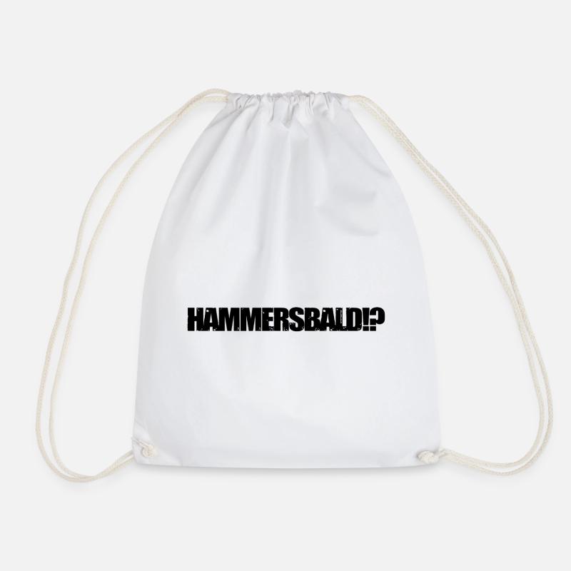 HAMMERSBALD?! BLACK - Turnbeutel - Weiß