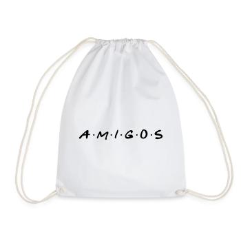 Amigos! Friends for life! - Pals for life! - Drawstring Bag - white - Front