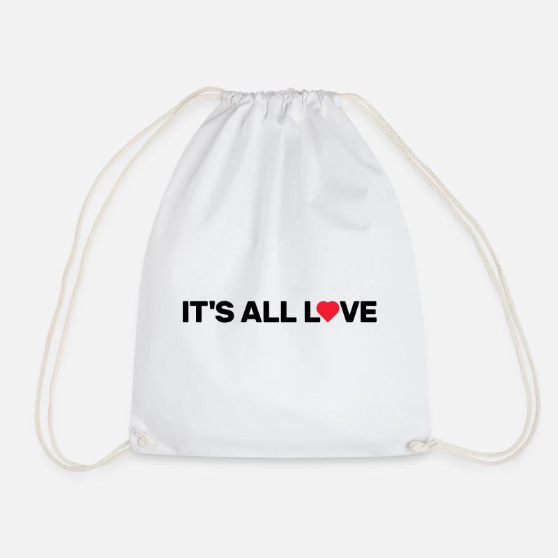 It's All Love - Turnbeutel - Weiß