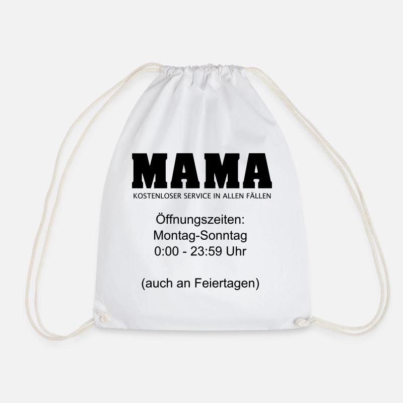 Mama Muttertag Service 24/7 1c - Turnbeutel - Weiß