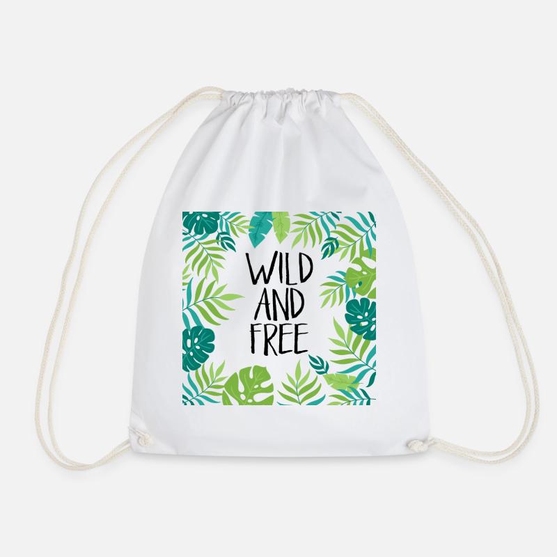 Wild und frei - Turnbeutel - Weiß