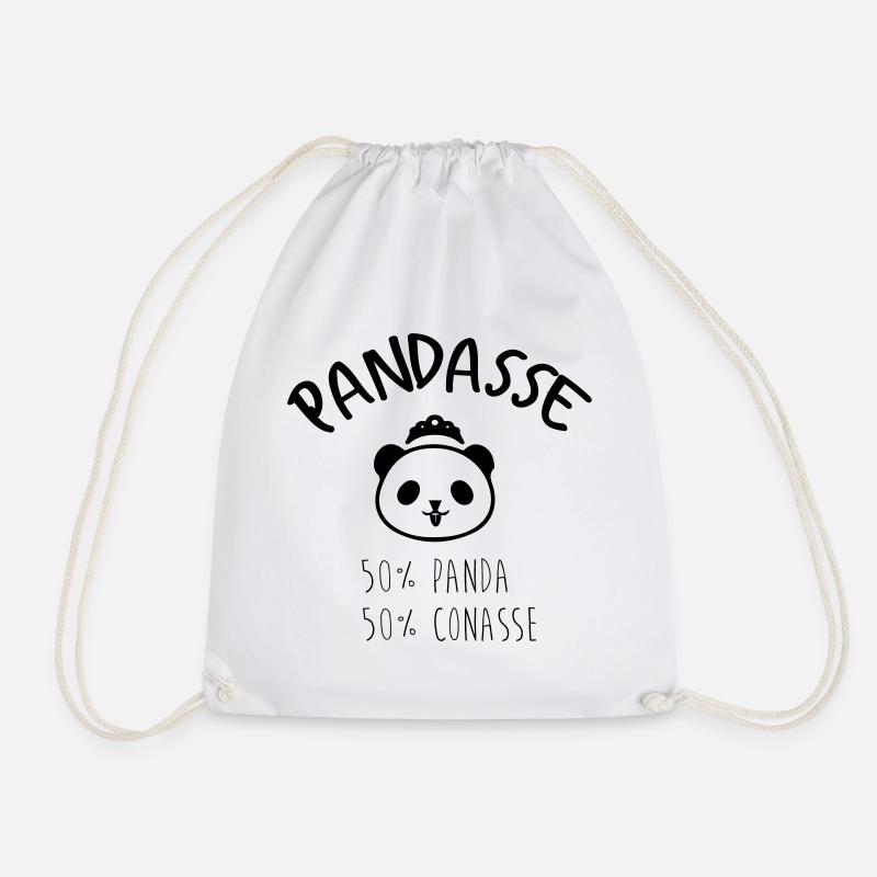 PANDASSE - Drawstring Bag - white