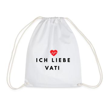 J'aime papa - père - fête des pères - papa - t-shirt - Sac de sport léger - blanc - Devant