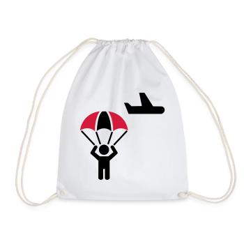 Parachutistes - Sac de sport léger - blanc - Devant