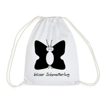 böser Schmetterling - Turnbeutel - Weiß - Vorne