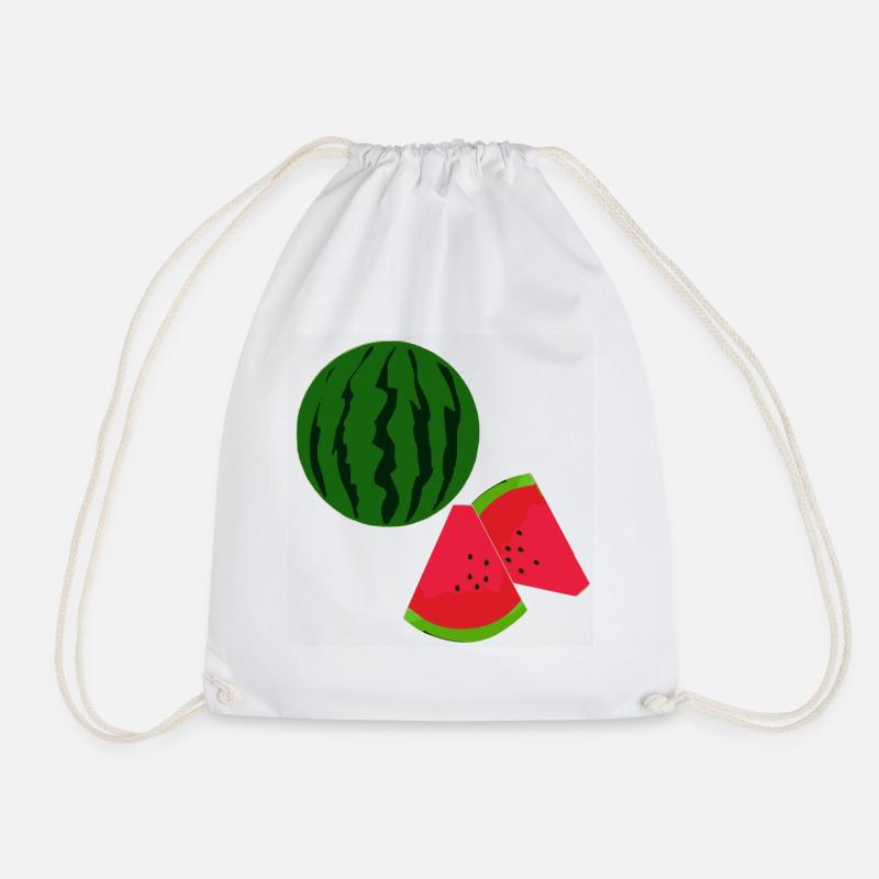 Melonen, Früchtedesigns, Sommerliche kleidung - Turnbeutel - Weiß