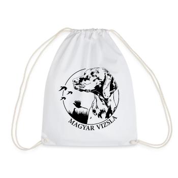 MAGYAR VIZSLA Hunting Dog Hunting Dogs Wilsigns - Drawstring Bag - white - Front