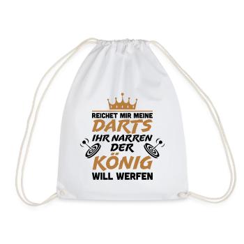 Reichet mir meine Darts ihr Narren - Turnbeutel - Weiß - Vorne