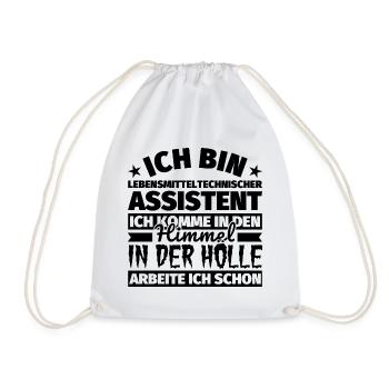 Lebensmitteltechnische Assistent Geschenk lustig H - Turnbeutel - Weiß - Vorne