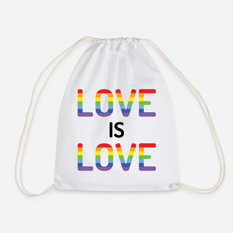 Pride Month - Liebe ist Liebe - Turnbeutel - Weiß