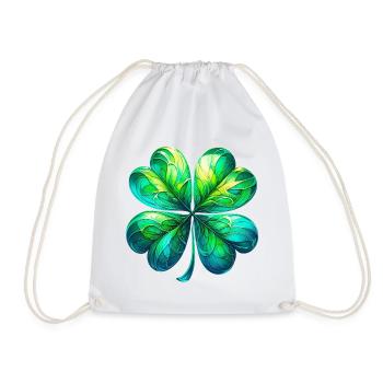 Trèfle à quatre feuilles - Sac de sport léger - blanc - Devant
