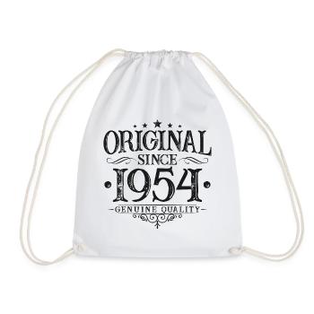 Original Since 1954 Vintage Vintage Birthday - Drawstring Bag - white - Front