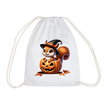 Écureuil mignon d’Halloween : un plaisir effrayant et doux - Sac de sport léger - blanc - Devant