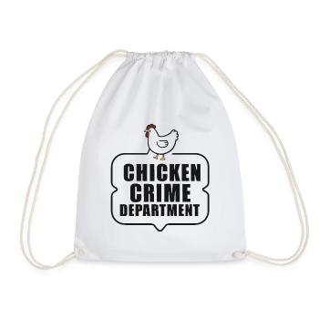 Chicken Crime Department Badge - Turnbeutel - Weiß - Vorne