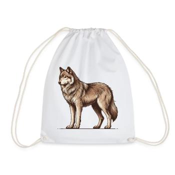 Loup - Sac de sport léger - blanc - Devant