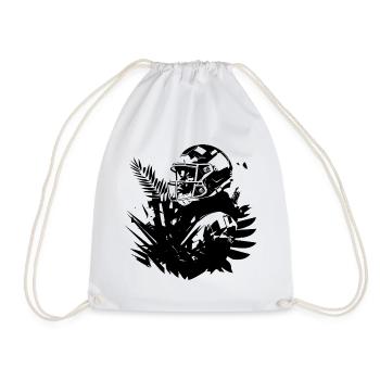 Football Woman - Drawstring Bag - white - Front