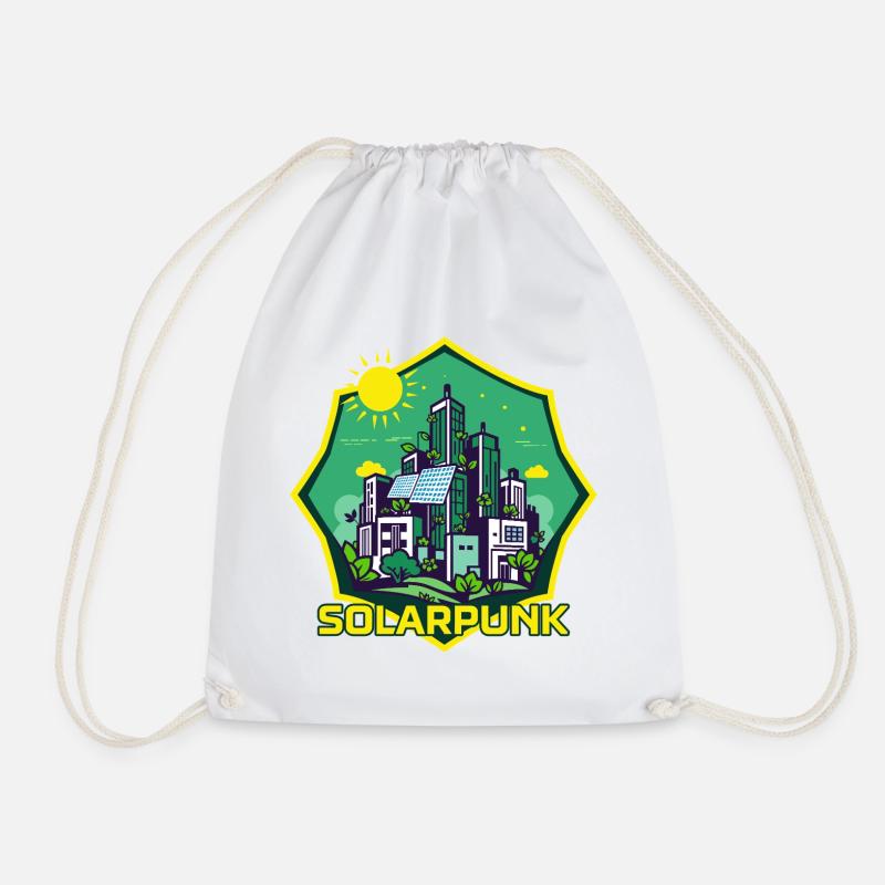 Solarpunk - Turnbeutel - Weiß