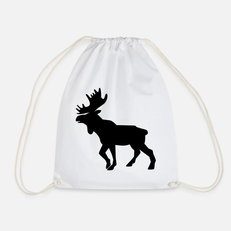 Moose - Turnbeutel - Weiß