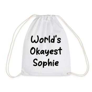 World's okayest Sophie - Turnbeutel - Weiß - Vorne