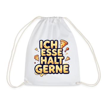 J’aime juste manger de la pizza - Sac de sport léger - blanc - Devant