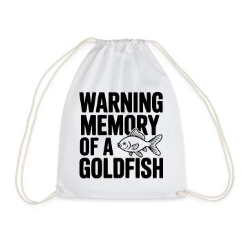 Avertissement : Souvenir d’un poisson rouge - Sac de sport léger - blanc - Devant