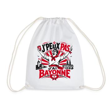 J'Peux Pas J'Ai Bayonne Fêtes Basques - Sac de sport léger - blanc - Devant