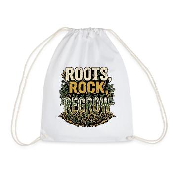 Agriculteur de Roots Rock Regrow - Sac de sport léger - blanc - Devant
