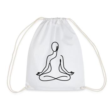Yoga Design minimaliste - Sac de sport léger - blanc - Devant