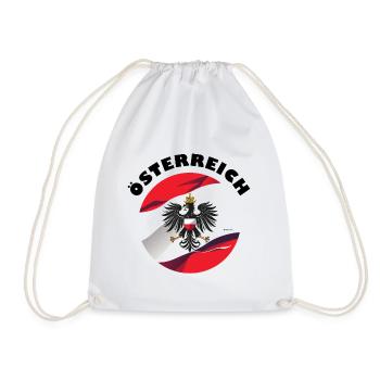Österreich Fahne - Turnbeutel - Weiß - Vorne