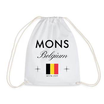 Mons Belgium Coordine le souvenir de voyage - Sac de sport léger - blanc - Devant