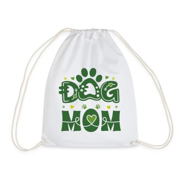 Maman de chien – Fierté 🐾 moderne pour animaux de compagnie - Sac de sport léger - blanc - Devant