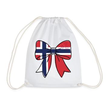 Norwegischer Bogen - Turnbeutel - Weiß - Vorne