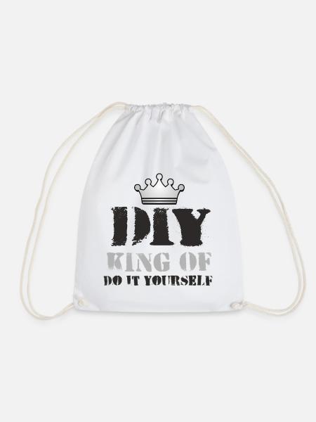 DIY_King_of-1 - Turnbeutel - Weiß