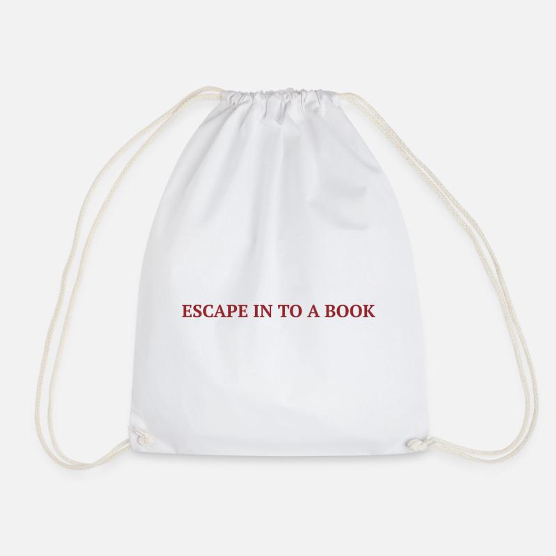 Escape In a book - Text lesen. - Turnbeutel - Weiß