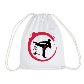 Karate Kalligraphie - Turnbeutel - Weiß - Vorne