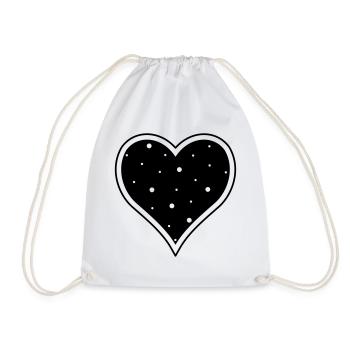 coeur anniversaire cadeau amour amitié - Sac de sport léger - blanc - Devant