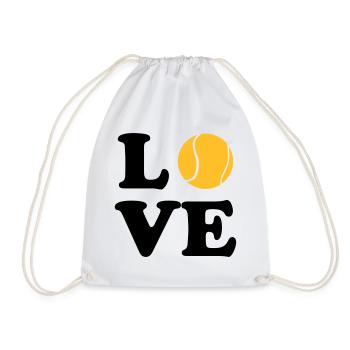 Love Tennis - Sac de sport léger - blanc - Devant