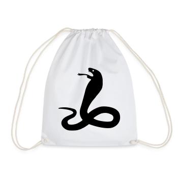 serpent - Sac de sport léger - blanc - Devant