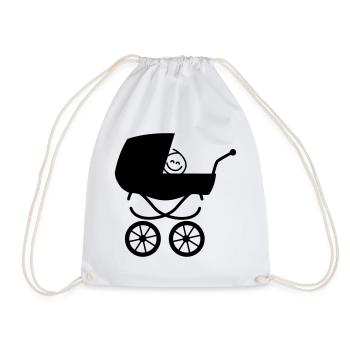 poussette - Sac de sport léger - blanc - Devant