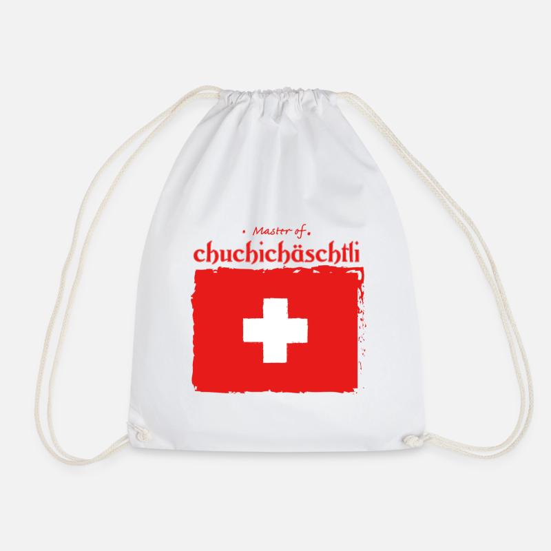 Typisch Schweiz - Turnbeutel - Weiß