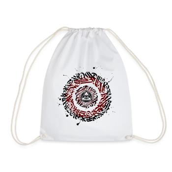 Oeil de graffiti - Sac de sport léger - blanc - Devant