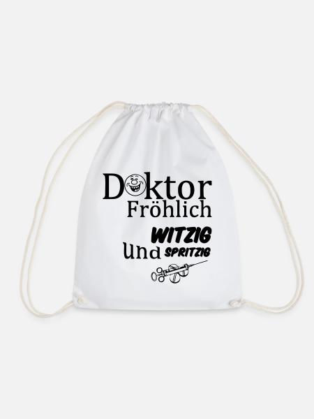 Doktor Fröhlich Geschenk - Turnbeutel - Weiß