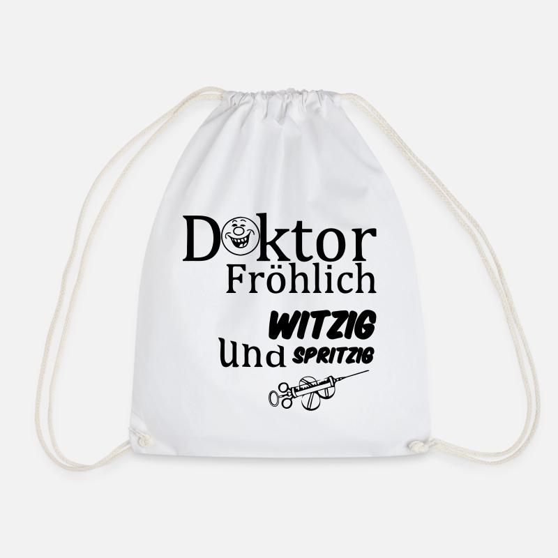 Doktor Fröhlich Geschenk - Turnbeutel - Weiß