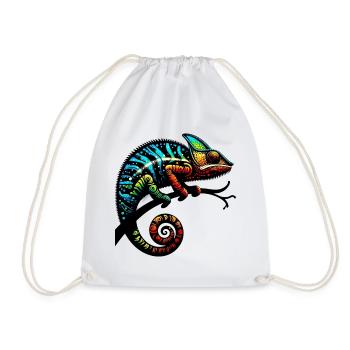 Caméléon - Sac de sport léger - blanc - Devant