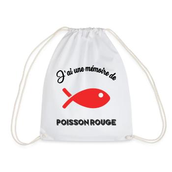 POISSON. MEMOIRE. SARDINE. POISSON D'AVRIL. MER - Sac de sport léger - blanc - Devant