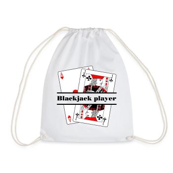 Joueur de blackjack - Sac de sport léger - blanc - Devant