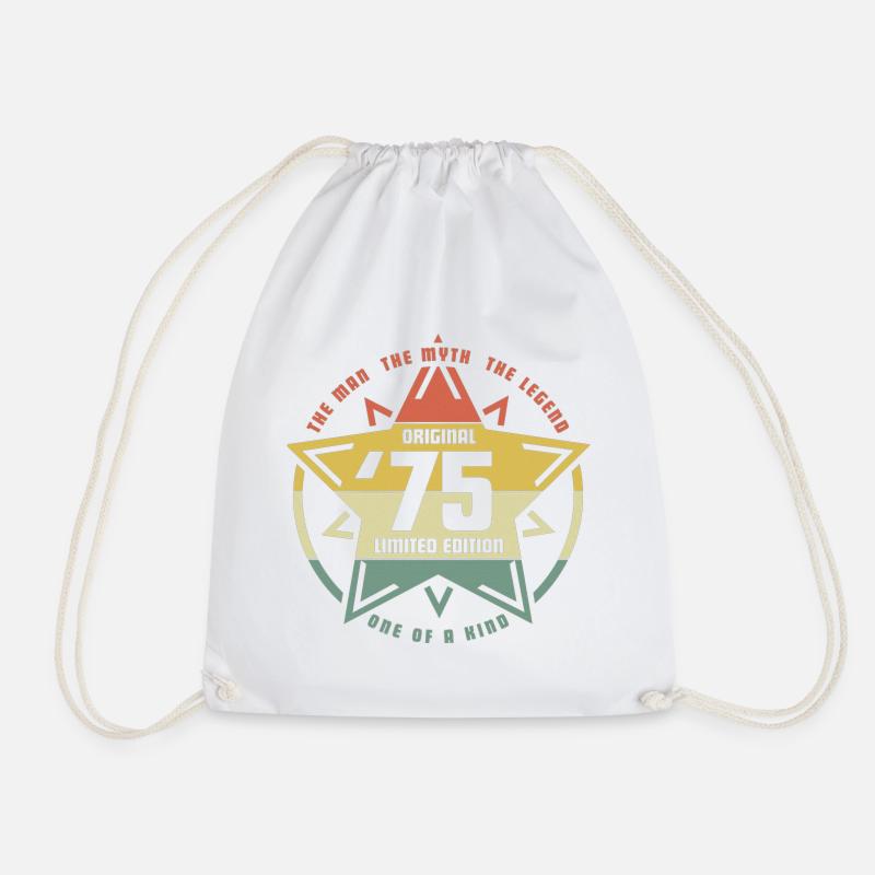 Star '75 - 1975 - Drawstring Bag - white