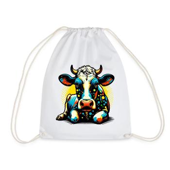 Vache - Sac de sport léger - blanc - Devant